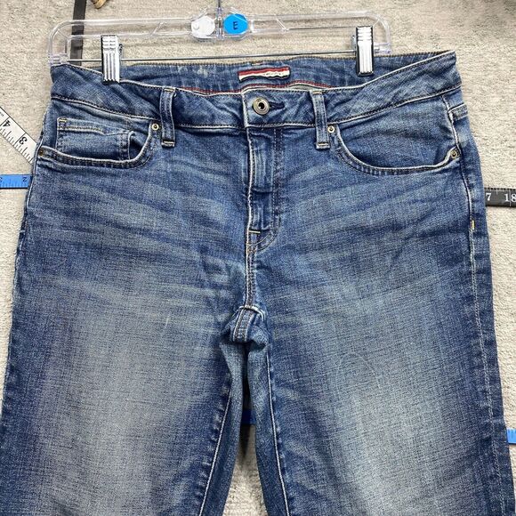 Tommy Hilfiger Jeans Women's Size 6 Blue Straight Loose Pants - Picture 8 of 14